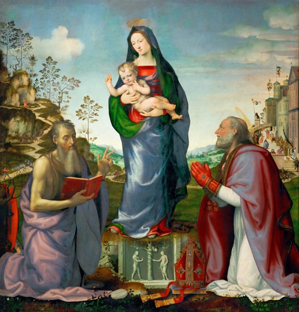 Madonna and Child with Saints James and Zenobius à Mariotto di Bigio Albertinelli