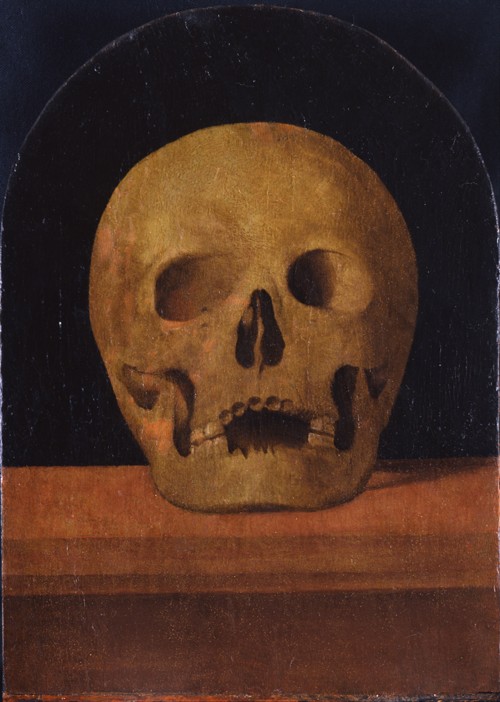 Memento mori. The back side of the triptych à Mariotto di Bigio Albertinelli