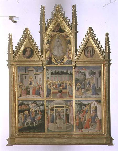 Scenes from the Life of Christ and of the Virgin, polyptych à Mariotto  di Cristofano