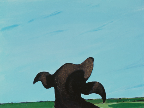 Bronze Profile #2, 1997 (acrylic on canvas)  à Marjorie  Weiss