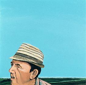 Cuban Portrait #8, 1996 (acrylic on canvas) 
