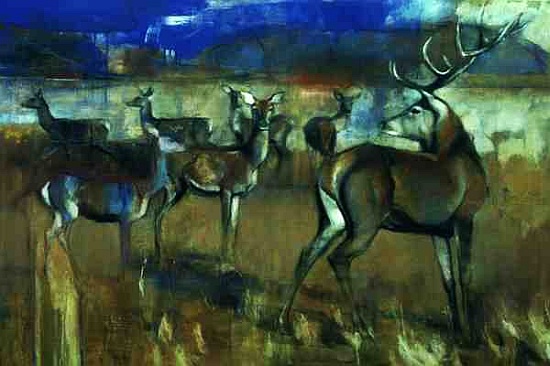 Gathering Deer à Mark  Adlington