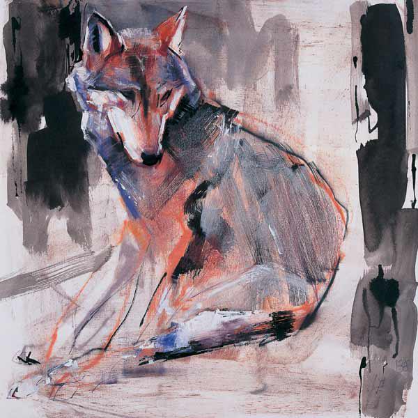 Sitting Wolf