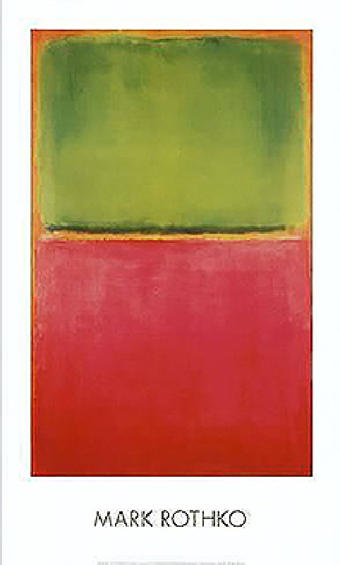 Untitled (Green, Red on Orange) à Mark Rothko
