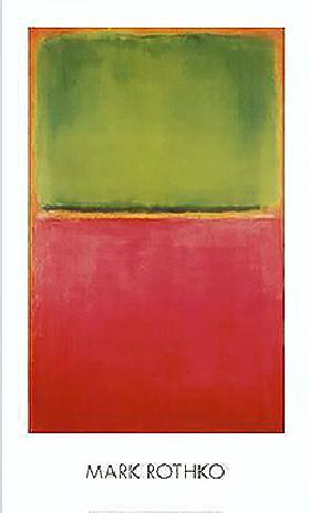 Untitled (Green, Red on Orange)