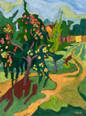 Appletree, 2006 (oil on board) 