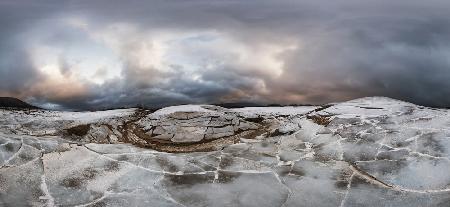 Frozen Cerknica Lake