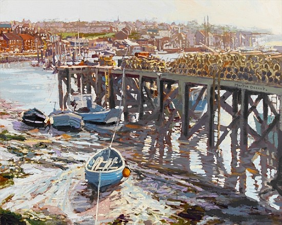 Low Tide (Whitby, North Yorkshire) 2006 (oil on board)  à Martin  Decent