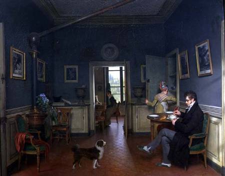 Interior of a Dining Room à Martin Drolling