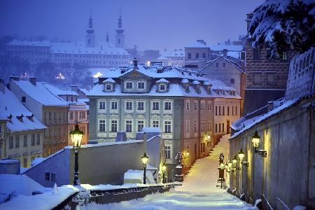 Prague in white