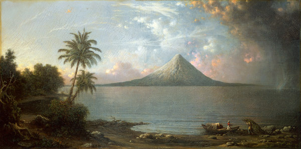 Le volcan Omotepe au Nicaragua. à Martin Johnson Heade