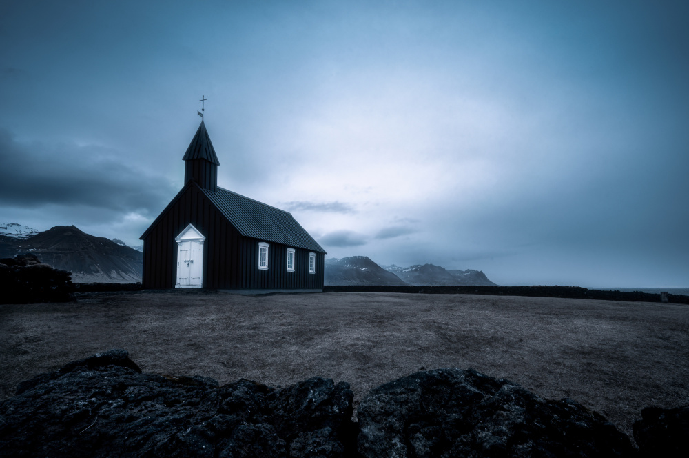 Church at Budhir, Iceland à Martin Morávek
