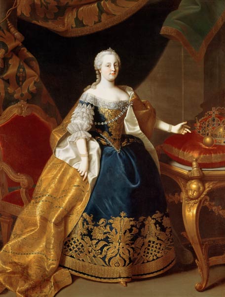 Portrait of the Empress Maria Theresa of Austria (1717-80) à Martin Mytens