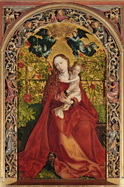 Marie sous la haie de roses à Martin Schongauer