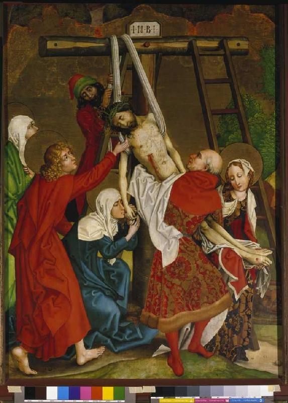 La mise en croix, autel dominicain, Panneau intérieur à Martin Schongauer