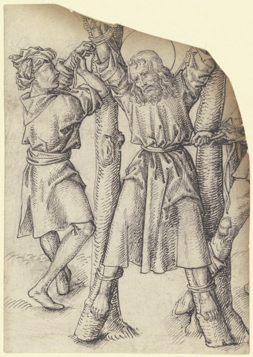 Kreuzigung des Heiligen Andreas à Martin Schongauer