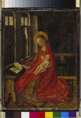 Marie avec l'enfant dans les bras