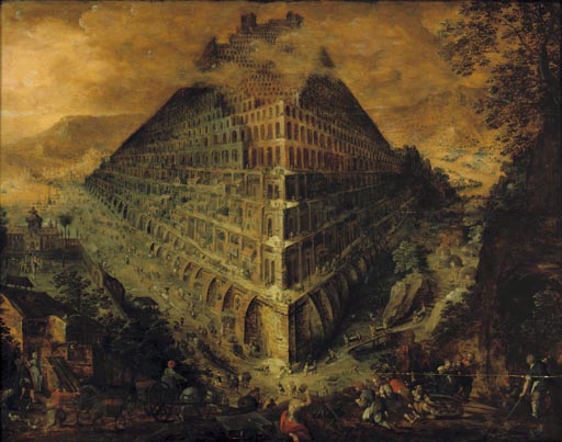Der Turmbau zu Babel à Martin van Valckenborch