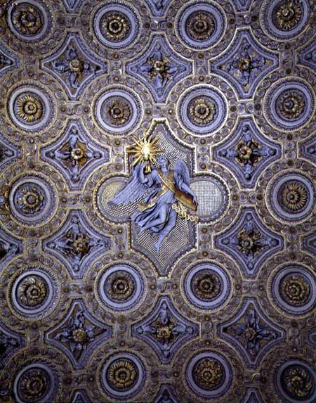 View of coffered barrel vault à Martino Ferrabosco