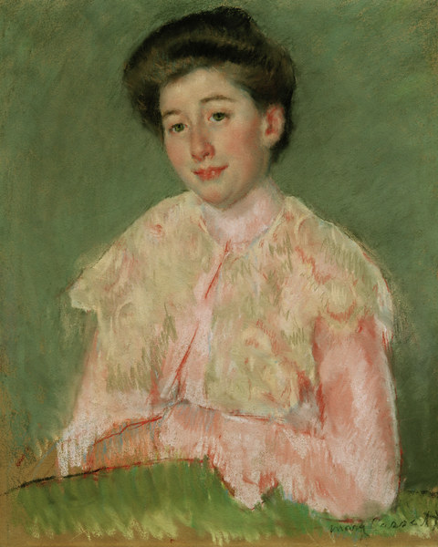 Cassatt / Smiling Woman in Pink Blouse à Mary Cassatt