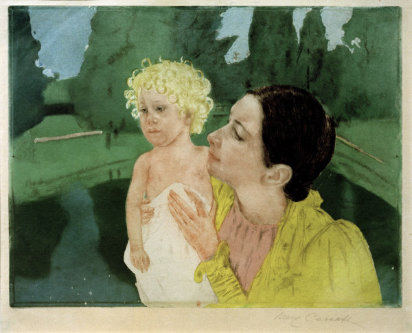 Cassatt / Woman Playing with a Child à Mary Cassatt