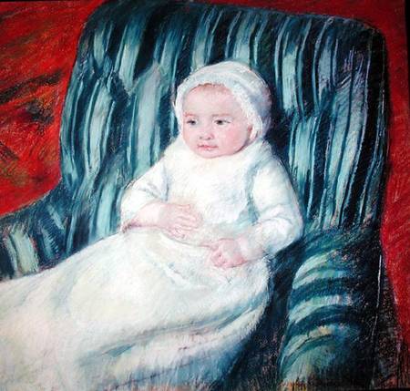Child on a Sofa, Miss Lucie Berard stel on à Mary Cassatt
