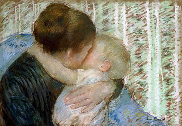Der Gute-Nacht-Kuss. à Mary Cassatt