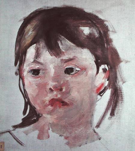 Head of a Young Girl à Mary Cassatt
