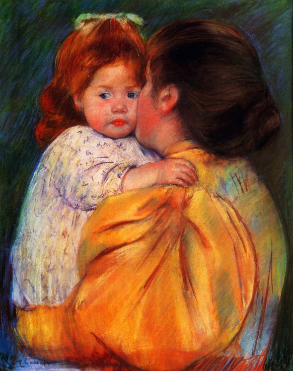 Maternal Kiss à Mary Cassatt