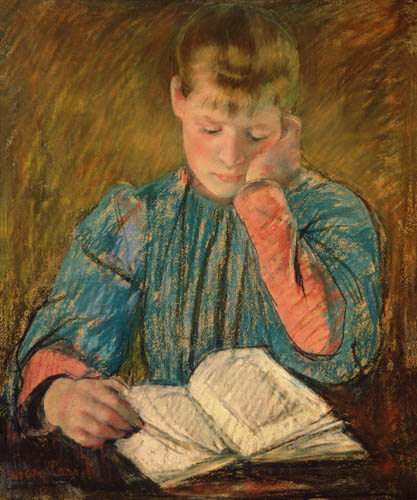 Fille lisant à Mary Cassatt