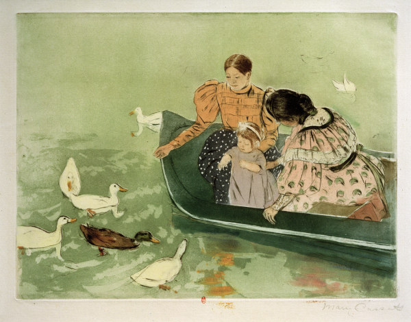 M.Cassatt, Feeding the Ducks à Mary Cassatt