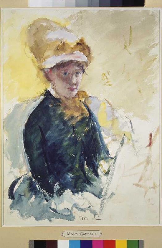 auto-portrait à Mary Cassatt
