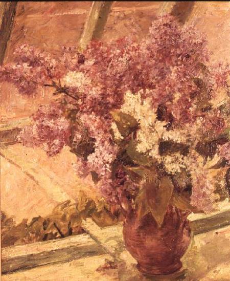 Vase of Lilac à Mary Cassatt