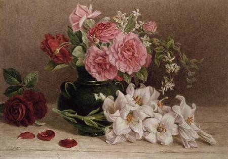Roses and Lilies à Mary Elizabeth Duffield