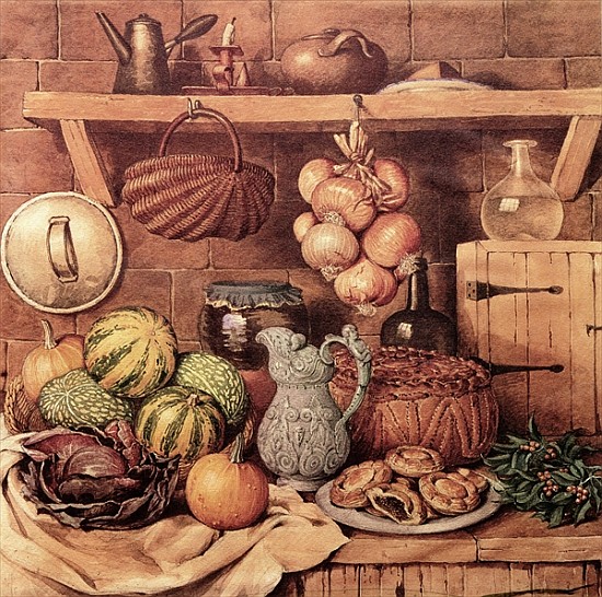 Still life with Christmas Food à Mary Ellen Best