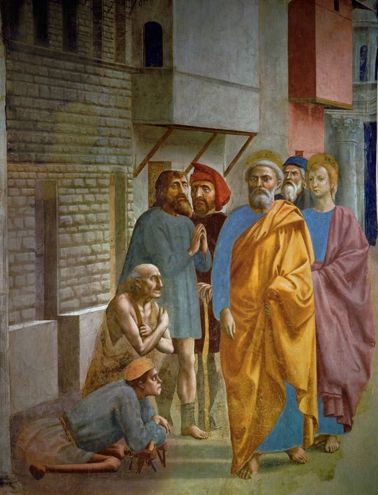 Petrus heilt Kranke mit seinem Schatten à Masaccio