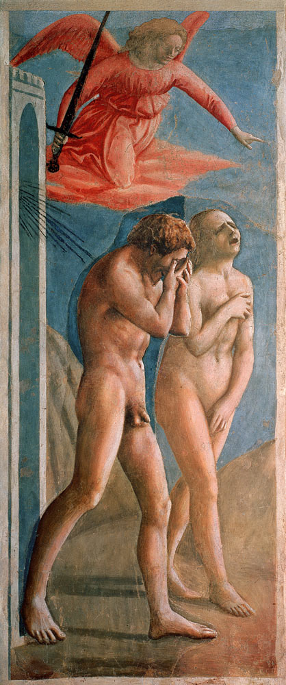 Expulsion du paradis à Masaccio
