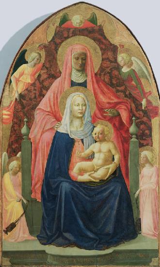 Madonna and Child with St. Anne, 1424-5 (tempera on panel)