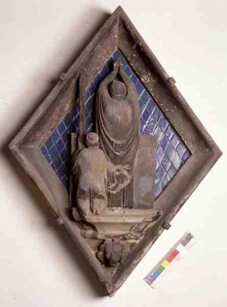 The Eucharist, relief tile from the Campanile à Maso  di Banco