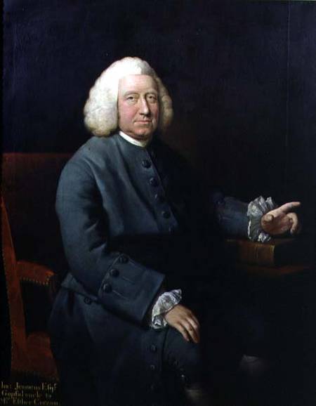 Portrait of Charles Jennens (1700-73), patron and friend of Handel à Mason Chamberlin