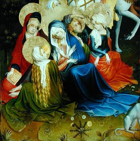 Group of Women at the Crucifixion, panel from the St. Thomas Altar from St. John's Church, Hamburg à Maître Francke