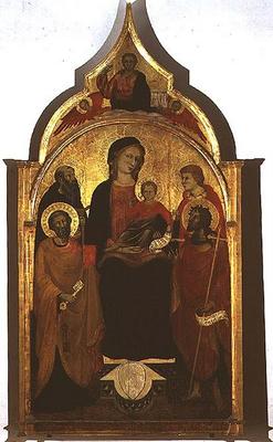 Madonna and Child with Saints, 1415 (tempera on panel) à Maître de 1415