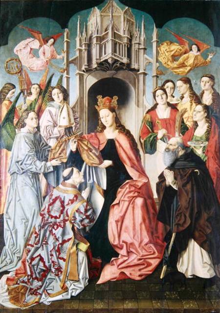 Presentation of the Chasuble to St. Ildefonso à Maître de San Ildefonso