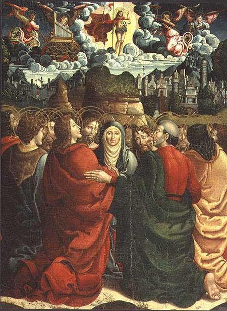 The Ascension (tempera on panel) à Maître de Sigena