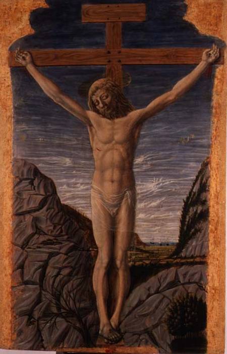 Crucifixion à Maître des panneaux Barberini