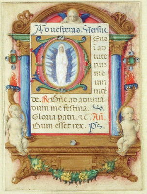 Virgin in Glory, c.1480 (vellum) à Maître de della Rovere Missals