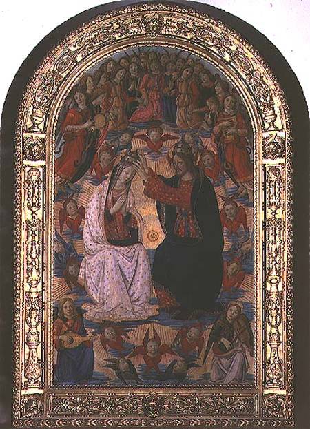 Coronation of the Virgin à Maître de l'Épiphanie de Fiesole