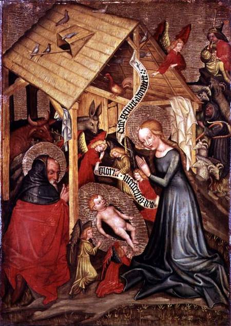 The Birth of Christ à Maître du Calvaire de Hohenfurt