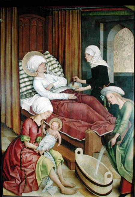 The Birth of the Virgin à Maître de l'autel de Pfullendorf