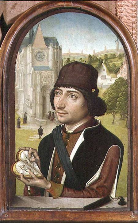 Portrait of a Young Man à Maître de la Vue de Sainte Gudule